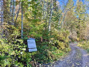 Lot 34-35 midway lower marker along road looking down toward end of lot 35