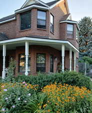 View of front of property with a porch