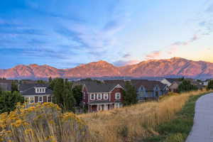 View of the Mountains from the front wrap around porch.