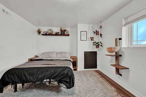 Bedroom featuring hardwood / wood-style flooring