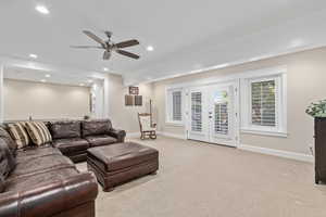 Daylight Family Room with Entrance