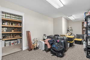 Large Storage Room Open to Cold Storage Room