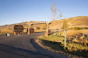 View of street with a mountain view and a rural view