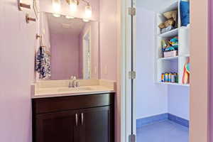 Bathroom with vanity