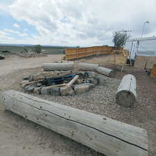 Huge firepit for family gatherings!