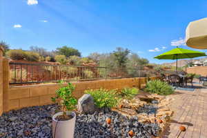 View of yard with a patio area