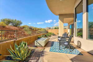 View of patio