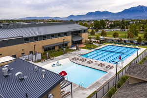 Daybreak residents enjoy access-controlled amenities throughout the community. 5 pools, a fitness center, indoor track and basketball court, fitness classes and outdoor sports are some of the key highlights.