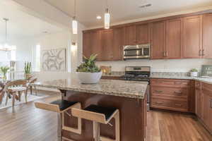 In addition to the generous pantry, ample cupboard space creates an inviting and tidy kitchen atmosphere. Go ahead, invite the neighbors over.