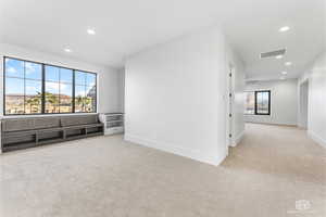 View of carpeted empty room