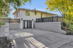 Exterior space with a patio area