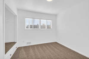 View of carpeted empty room