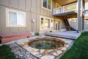 Enjoy an In-Ground Hot Tub right on your patio, with no backyard neighbors