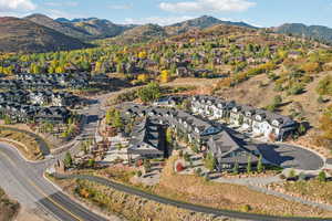 Bird's eye view featuring a mountain view