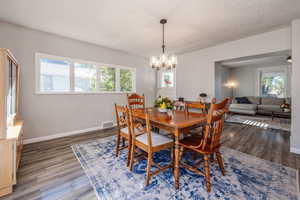 Large dining area.