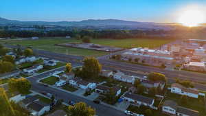 Bird's eye view featuring a mountain view