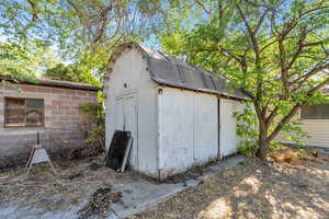 View of outdoor shed