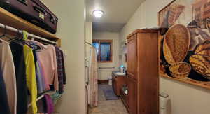 View of spacious closet