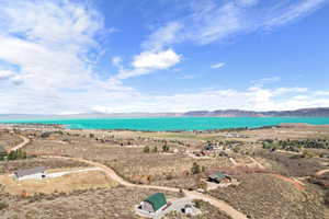 Property view of water with a mountain view