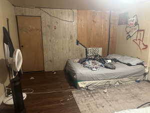 Bedroom #4 featuring dark wood-type flooring