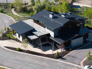 View from above of property