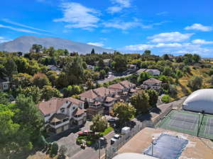 Aerial view featuring a mountain view small Townhome project