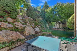 View of patio / terrace Private with grassy area