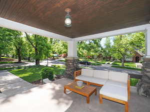 Large covered front porch