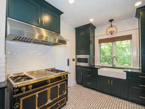 Large window over sink