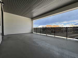 View of patio / terrace with a balcony