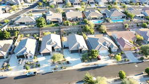 Birds eye view of property