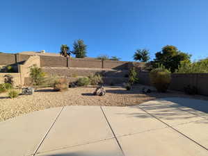 View of yard with a patio area