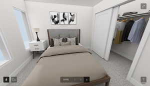 Level 3 Bedroom: Primary Bedroom with ensuite bathroom