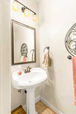 Bathroom featuring tile patterned flooring