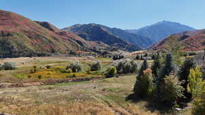 Mountain view with a rural view