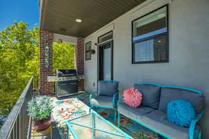 Patio / terrace with lots of natural lighting and beautiful views