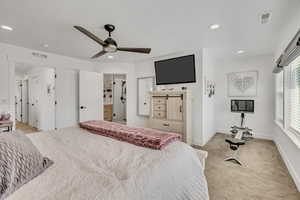 Primary suite with upgraded carpet and padding