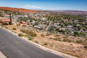 Bird's eye view featuring a mountain view