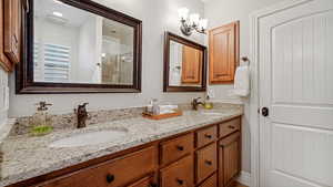 Bathroom featuring vanity