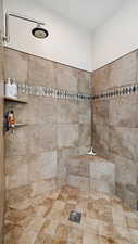 Master Bathroom Details with tiled shower