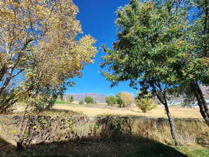 View of landscape featuring a mountain view