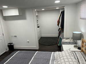 Bedroom and walk-in closet