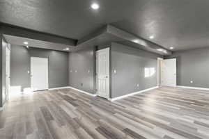 Basement area with roughed in plumbing for wet bar/kitchenette