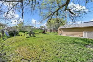 View of yard with a playground