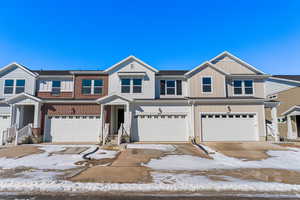 Multi unit property featuring a garage