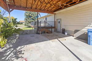 View of patio