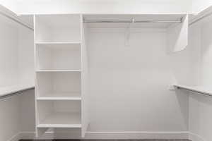 View of spacious closet