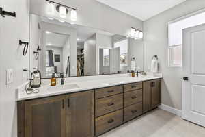 Bathroom featuring vanity