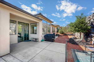 View of patio / terrace with a grill