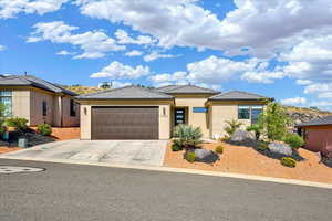 View of front of house featuring a garage